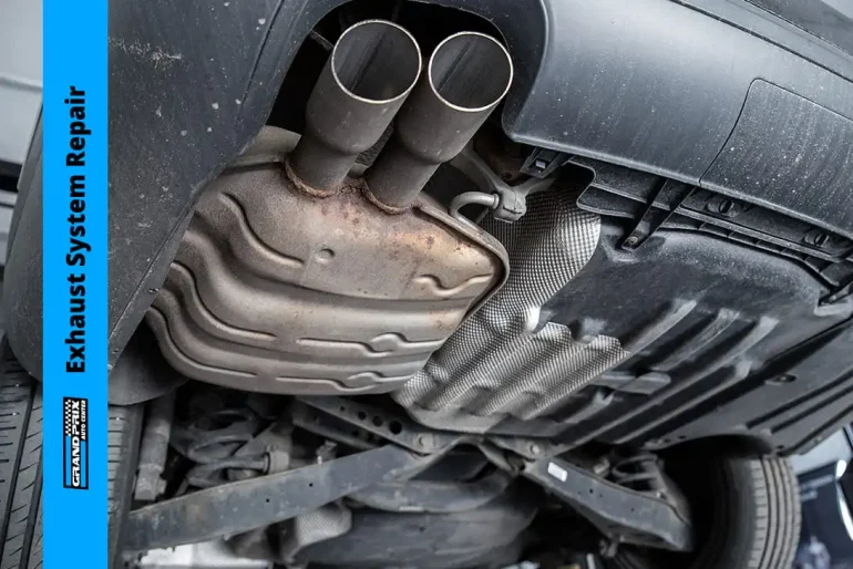 Exhaust system repair services at Grand Prix Auto Center in Miami