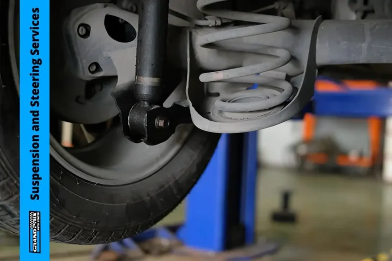 Suspension and steering services at Grand Prix Auto Center in Miami